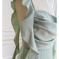 NiceVestidos-Homecoming Dress Mint Green Square Neck Dress Design Sense Ribbon Short Style Petite Summer Slim Satin Dress nv5560