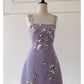 NiceVestidos-Homecoming Dress French Three-Dimensional Bow Purple Suspender Dress For Women High-End Luxury Stylish Slim nv5555