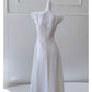 NiceVestidos-Homecoming Dress White Suspender Flower Dress Waist Slimming French Retro Summer Dress For Women nv5556