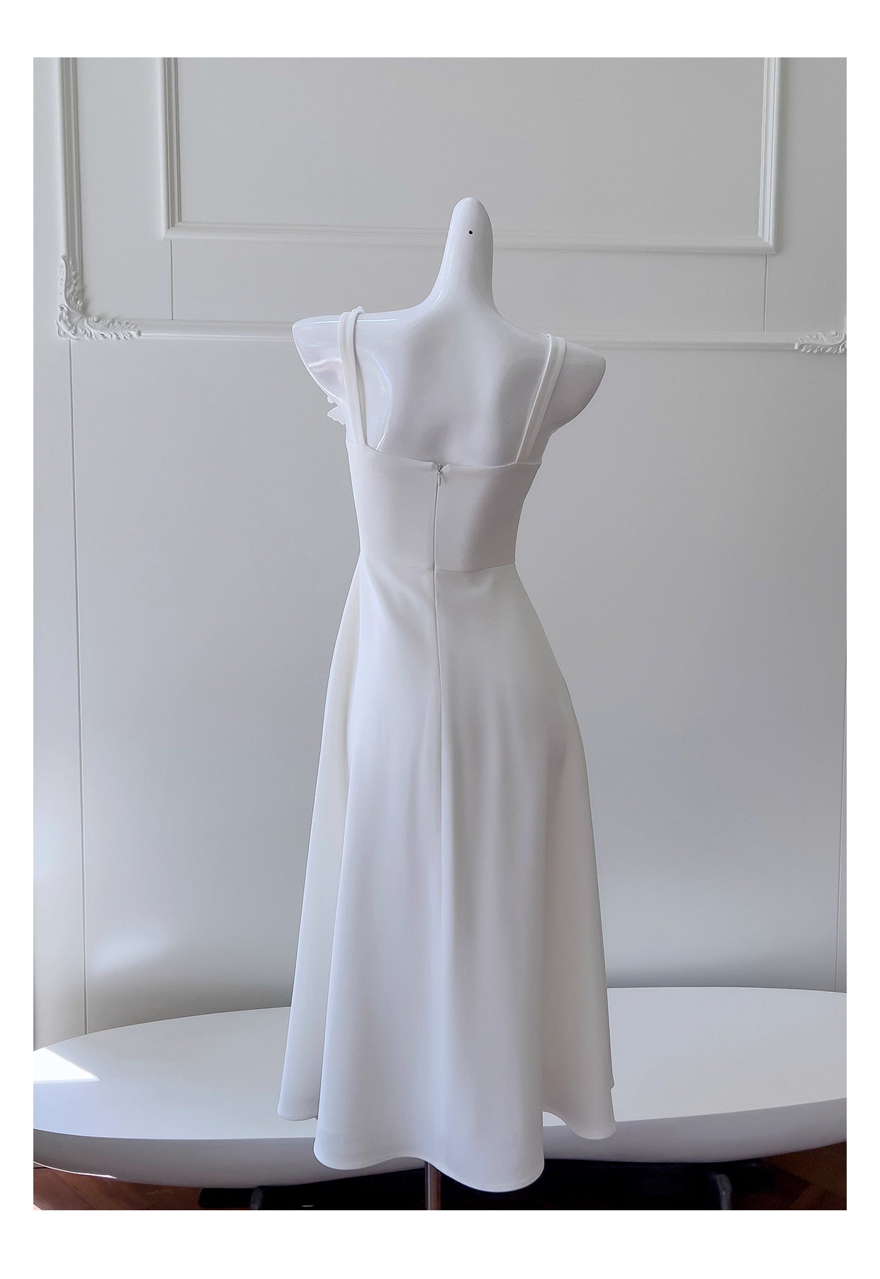 NiceVestidos-Homecoming Dress White Suspender Flower Dress Waist Slimming French Retro Summer Dress For Women nv5556