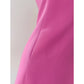 NiceVestidos-Short Homecoming Dress Simple Short Bow Suspender Dress Waist Rose Red Petite Date nv5550