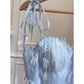 NiceVestidos-Homecoming Dress Blue Chiffon Birthday Cake Dress Chic Unique Suspender Long Dress nv5551