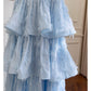 NiceVestidos-Homecoming Dress Blue Chiffon Birthday Cake Dress Chic Unique Suspender Long Dress nv5551
