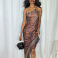 NiceVestidos--Brown Delicate Beaded Short/Mid-Length Homecoming Dress NV5690