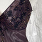 Purple retro fairy exquisite beaded long chiffon mermaid dress prom dress nv5418