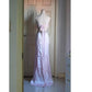 🌸 Light pink vintage y2k flirty lolita charm satin beaded sequins back tie back ball gown evening dress party dress nv4407