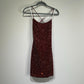 Burgundy shiny sequins fashion homecoming dress short birthday cocktail party dress nv4618