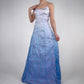 NiceVestidos-Blue exquisite floral long satin fairy dress formal prom dress y2k vintage dress nv5443