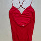 NiceVestidos-- Red fairy exquisite beaded mid-length chiffon prom dress NV5679