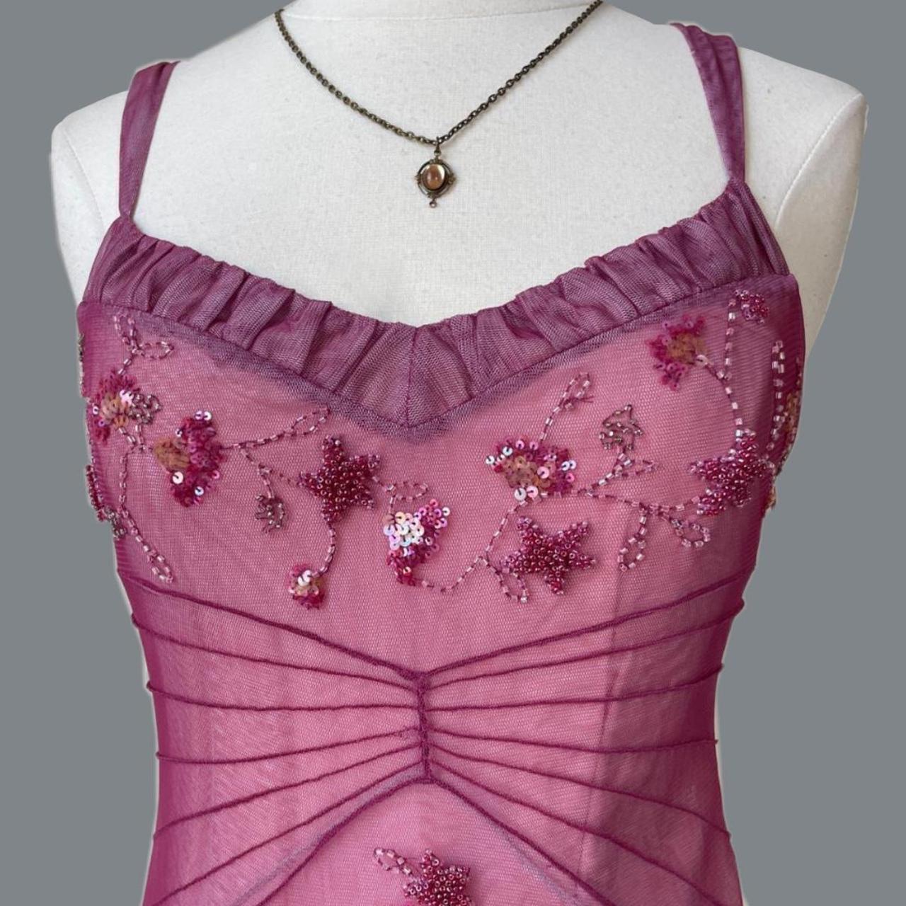NiceVestidos--Pink beaded mid-length homecoming dress prom dress NV5692