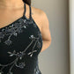 Brown/Black Fashion One Shoulder Exquisite Beading Long Chiffon Ball Gown Evening Dress Party Dress nv3661