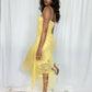 NiceVestidos--Yellow mid-length homecoming dress prom dress NV5691