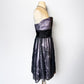 Purple Retro Fairy Exquisite Floral Short Chiffon Homecoming Dress nv5420
