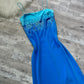 NiceVestidos-Blue shiny sequins beautiful exquisite long satin chiffon formal prom dress nv5453