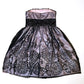Purple Retro Fairy Exquisite Floral Short Chiffon Homecoming Dress nv5420