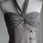 🧚🏼‍♂️Vintage y2k fairy bohemian style light pink floral beaded embroidered open back prom dress nv5410