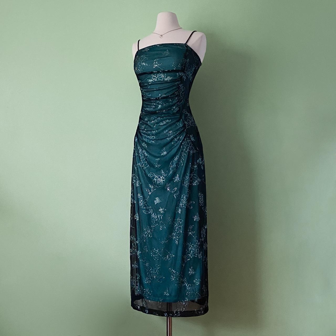NiceVestidos--Green exquisite beaded long chiffon homecoming dress prom dress NV5654