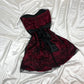 Red Short Satin Formal Prom Gown Fairy Homecoming Puffy Dress nv4464