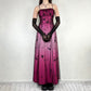 Pink Retro Fairy Exquisite Floral Short Chiffon Homecoming Dress nv5421