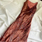 Brown Beaded Elegant Long Satin Birthday Dress Prom Dress Party Dress Homecoming Dress nv4530