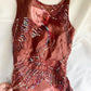 Brown Beaded Elegant Long Satin Birthday Dress Prom Dress Party Dress Homecoming Dress nv4530