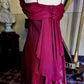 Fuchsia retro fashion elegant spaghetti strap long chiffon ball gown, evening dress, party dress nv3718
