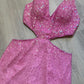NiceVestidos-Pink shiny beautiful charming backless long satin chiffon prom dress formal gown nv5445
