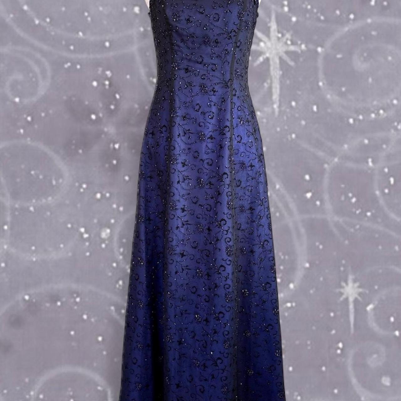 NiceVestidos-Retro dress ladies purple black exquisite long prom dress NV5642