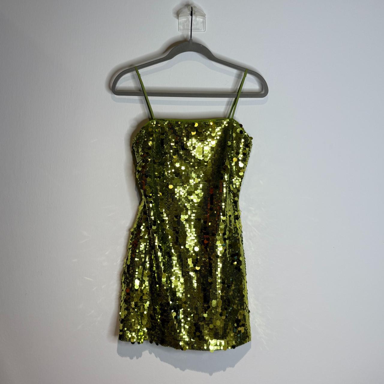 Green shiny sequins fashion homecoming dress short birthday cocktail party dress nv4617