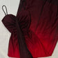 Red black shiny elegant long chiffon party dress evening gown prom dress nv4595