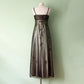 NiceVestidos--Gold Delicate Floral Beaded Dress Vintage Dress Women's Long Tulle Ball Gown NV5647