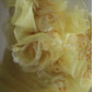 NiceVestidos--Yellow Floral Retro Heavy Handmade Flower Tube Top Pleated Multi-Layer Long Birthday Dress Wedding Dress Prom Dress NV5794