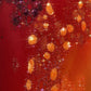 Red orange beaded shiny chiffon halter elegant mermaid beaded long evening gown Prom Dress party dress nv5107