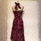 NiceVestidos--Floral Short Ruffle Chiffon Homecoming Dress NV5686