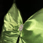 Green stylish and elegant spaghetti strap satin long ball gown nv5396