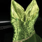 Green stylish and elegant spaghetti strap satin long ball gown nv5396