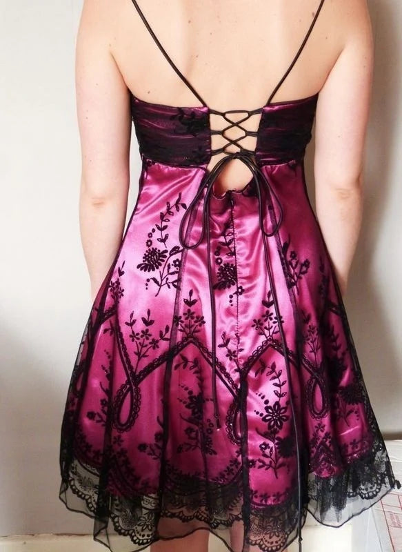 NiceVestidos--Burgundy exquisite beaded short homecoming dress prom dress NV5695