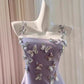 Purple Butterfly Short Homecoming Dress Birthday Party Dress nv5061