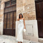 Simple Mermaid Off Shoulder White Prom Dress Evening Dress Birthday Dress Party Dress nv2449