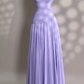 Purple Fashion Elegant Exquisite Beaded Spaghetti Strap A-Line Long Tulle Formal Prom Dress Evening Gown Party Dress nv3686