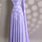 Purple Fashion Elegant Exquisite Beaded Spaghetti Strap A-Line Long Tulle Formal Prom Dress Evening Gown Party Dress nv3686