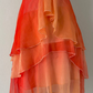 Orange gradient fashion short chiffon anti-homecoming dress travel holiday party dress nv4586