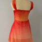 Orange gradient fashion short chiffon anti-homecoming dress travel holiday party dress nv4586