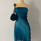 Blue rhinestone sparkling fashion short chiffon homecoming dress party dress nv4587