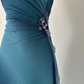 Blue rhinestone sparkling fashion short chiffon homecoming dress party dress nv4587