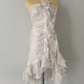 White elegant short chiffon party dress evening gown ball gown nv4596