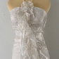 White elegant short chiffon party dress evening gown ball gown nv4596