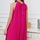 Pink halter short mini homecoming dress birthday party dress nv2876