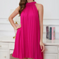 Pink halter short mini homecoming dress birthday party dress nv2876