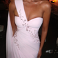 Pink floral elegant sweetheart neckline off-the-shoulder long chiffon prom dress evening gown nv5217